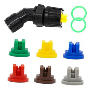 Spraymunstycksset Elektrisk spruta för blomvattning vingårdar fruktträdgårdar[D] Black 1.4x0.15cm