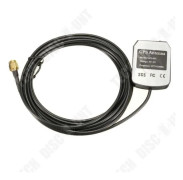 GPS-antenn 1575,42MHz Biltillbehör Cirkulär Polarisation 3M Kabel[D] svart