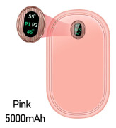 Handvärmare massageapparat ROSA 5000MAH - stock Pink 5000mAh-5000mAh