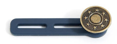 Knappförlängare för byxor, 12st midjeförlängare för damer, Jean Button Extender Midjebandsförlängare Infällbar knapp Little copper star-12 12pcs-double