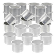 50 st Metall Ljusinsatser Ljusstakehållare Kopp Aluminium Metall Ljuskoppar Ljustillbehör