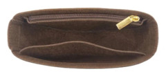 Filt Insert Flap Handväska Iiner KAFFE MED DRIFTSKLAPP KAFFE MED coffee with zipper
