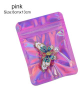 100st självförslutande påsar Förvaringspåse ROSA 8CMX13CM pink 8cmx13cm