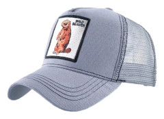 Unisex Animal Mesh Trucker Hat Snapback Broderad Patch Ba I