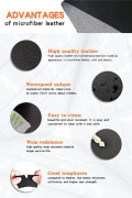 För 2009-2014 Mikrofiber Läder Bil Interiör 2 st Dörr Armstöd Panel Cover Trim Svart