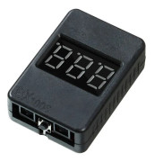 2st Batteri Spänningsmätare Mätare Testare Lipo SVART Black