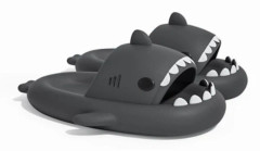 Unisex Tofflor i Hajform med Tjock Sula Dark Gray 44-45