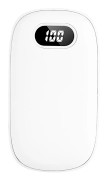Handvärmare mobil power med display Kompakt storlek USB uppladdningsbar 6000mAh kapacitet present till tjejer