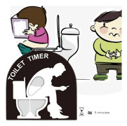Creative Toilet Timer Timer Sand Timer Plast Sandglas Timer Craft Present A
