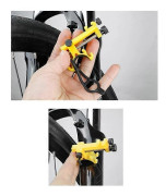 Mini Cykelhjul Riktställ Cykel Fälgar Justeringsverktyg Cykelhjul Reparationsverktyg Cykeltillbehör Gul