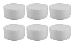 6 st EPS Cylinder DIY Målning Graffiti Ornament Leksaker Dekoration Barns Handmålade Leksaker Storlek M[D] White 10.00X10.00X5.00CM