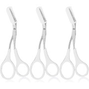 Ögonbrynstrimmer Sax Med Kam Ögonbrynsformande Sax Halkfritt Fingergrepp Hårborttagning Grooming Tillbehör För Män Kvinnor (svart, Rosa, Blå)-C