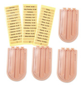 4 st Case med 3 rutnät Liten lätt nålorganisator för handarbete Pink 4pcs