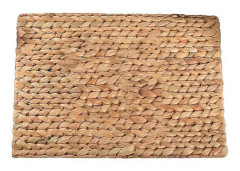 Bordsmatta Värmebeständig Utsökt Hantverk Rektangelform Vintage Flätad Design Bordsunderlägg för Hemmet JIKAIX Natural