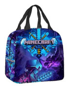 Minecraft Lunchväska för Barn Skolmatsbehållare Isolerad Matbärare 20ml Flerfärgad