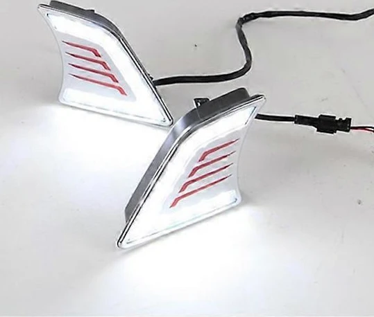 [LCS]2st för Toyota Hilux Vigo 2012 2013 2014 2015 LED DRL Varselljus Dagsljus Vattentät Signallampa bil-styling Russian Federation White shell