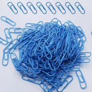 200-pack Små Blå Gem, 2,8 cm / 28 mm Metallkontorsgem för Hem- och Skolbruk