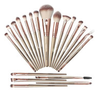 Hot Sale Multi-Color 20 PCs Professional Eye Makeup Brush Rose Gold Beauty Tool Brush