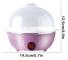 Egg Cooker Can Cook 7 Eggs With Automatic Shut-Off Function (Pink)