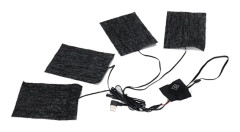 Elektriska Värmedynor för Kläder Vintercamping Justerbar 3 Nivåer Kolfiber Tvättbar USB 5V