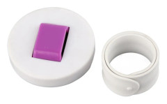 Magnetic Pin Cushion Sewing Storage Wrist Clip Screw Stitching Magnetic Needle Box (Purple)