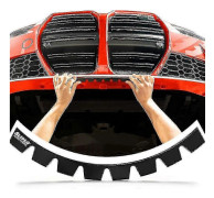 Sliplo Ultra Universal Front Bumper Skyddslist Bumper Skydd för Sänkta Bilar, Kolfiber Splitters och Eftermarknads Bumper Lips, An