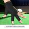 Boodun Unisex Vuxen 3-Fingers Snooker Billardkö-Handske Skyttarhandske (Svart, M)