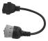 6Pin till 16PIN OBD1 till OBD2 Diagnostisk kabeldiagnostikskanneromvandlare för J1708 Heavy Duty Truck