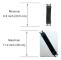 WUOJI Universal Tablet Handremshållare, Handtag med elastiskt band, Säker bärbar för iPad/iP [DB] Black One-size