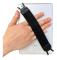 WUOJI Universal Tablet Handremshållare, Handtag med elastiskt band, Säker bärbar för iPad/iP [DB] Black One-size