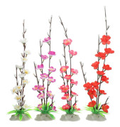 4 st Konstgjorda Blommor Sushi Tallrik Dekoration Japansk Sashimi Tallrik Sushi Bricka Ornament