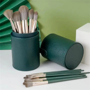 A Set Of 14 Makeup Brushes Green Cloud To Assist Novice Makeup Convenient Beauty Makeup Tools Makeup Brush Make-up For Women