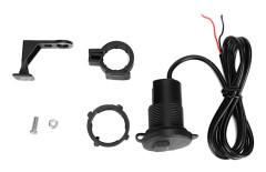DC12V 24V Motorcykel USB-laddare Uttag med LED+Brytare (DC12-24V)