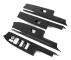 4 st Bilfönsterglas Lyftknapp Switch Cover Trim Dörr Armstödspanel för Toyota Bz4X 2022 2023 Carbon Fiber