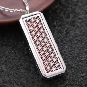 2019 Aromaterapi Hängsmycke Halsband Eterisk Olja Diffuser Medaljong Fyrkantig