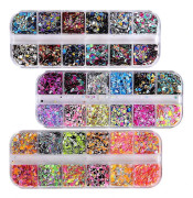 3 st Glitter Paljett