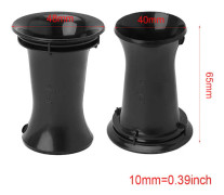 2 st Högtalarportrör Bas för Reflexventilationskontakt 3-5 \" 42x65mm S