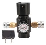 CO2 Mini Regulator Aluminiumlegering Mässing Rostfritt Stål 8mm Dubbel Hona Adapter CO2 Tank Tryckregulator