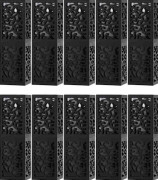 10 st 12,1 mm Läppstiftsbehållare Tom DIY Kosmetisk Läppbalsam Behållare Flaska (Svart)