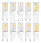 10 st G9 01001 1,5 W AC230V PC BiPin LED-lampa för hem, bil, skåp, landskapsbelysning
