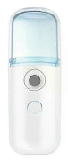 Ansiktsspray Nano Mist USB Uppladdningsbar Bärbar Vattenpåfyllare Cool Mist Maker Fogger Ansiktsvård Handhållen Mini Luftfuktare white