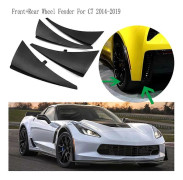 Bil Fram+Bak Hjulskärmar Stänkskydd Skydd Trim för Chevrolet Corvette C7 2014-2019