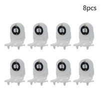 2~10 st T8 Lamphållare Ac 500v 2a G13-f41f Vit T8 Rör G13 Fluorescerande Lampa Led Lampa Plast Hållare Sockel Belysningstillbehör b hk 8pcs