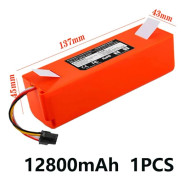 14,4V 12800mAh ersättningsbatteri för robotdammsugare för Xiaomi Roborock S55 S60 S65 S50 S51 S5 MAX S6 delar 12800