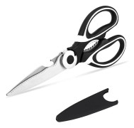 Kitchen Scissors, Sharp Multifunction Stainless Steel Scissors, Kitchen Scissors With Lid And Bottle Opener For Chicken, Poultry, Fish, Meat, Vegetabl