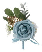 Champagne Handledsarmband Handledsblomma BLÅ blue