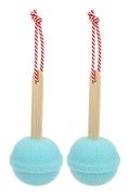 1 st Lollipop-formad Exfolierande Dusch Kroppssvamp Skrubbborste Badsvamp