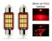 c5w canbus 36mm röd led SV8.5 2-pack 12v Röd