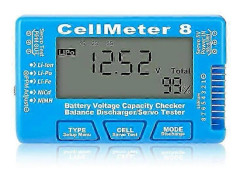 RC Cellmeter 8 Digital Batterikapacitetskontrollör Testare Spänningstestare för Li-Ion NiMH Ni
