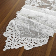 Bordslöpare i Makraméspets - Vintage Shabby Chic Bordsdekoration (25 cm X 119 cm)